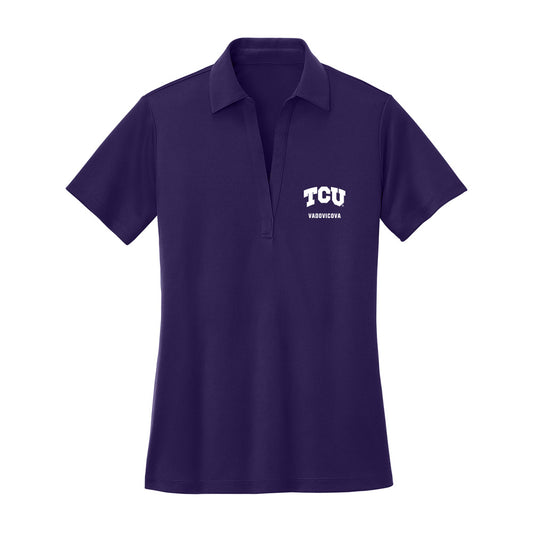 TCU - NCAA Women's Swimming & Diving : Nina Vadovicova - Women's Activewear Polo Shirt-0