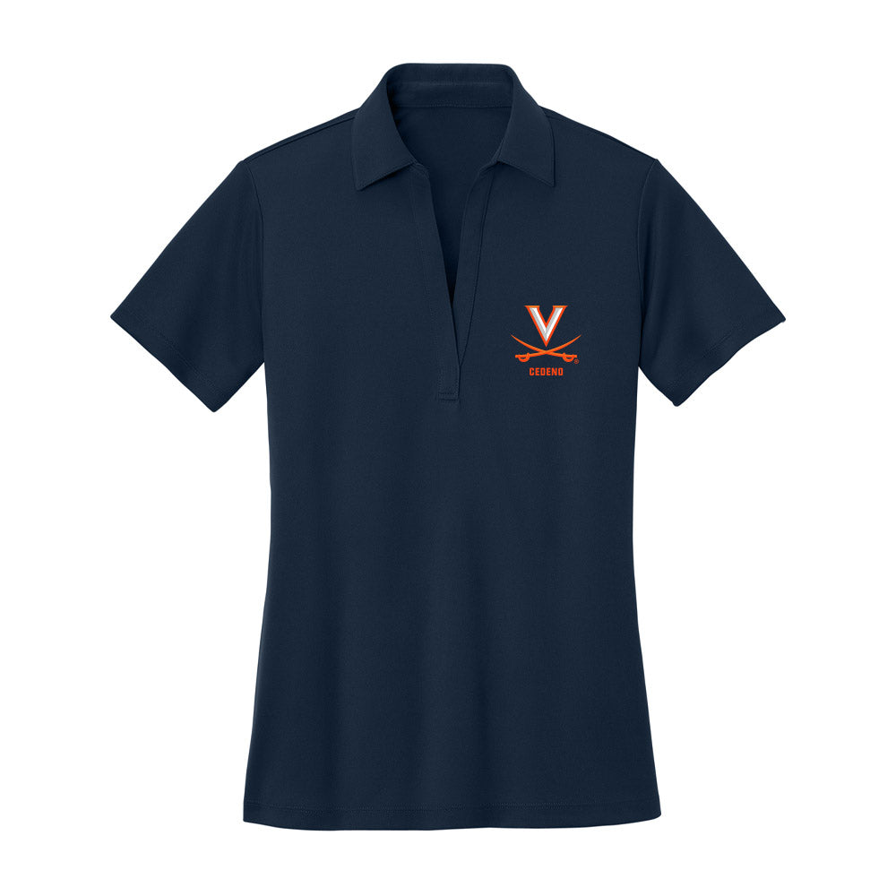 Virginia - NCAA Wrestling : Dylan Cedeno - Women's Activewear Polo Shirt-0