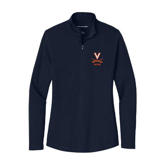 Virginia - NCAA Football : Anthony Britton - Women's Lightweight Quarter Zip Jacket-0