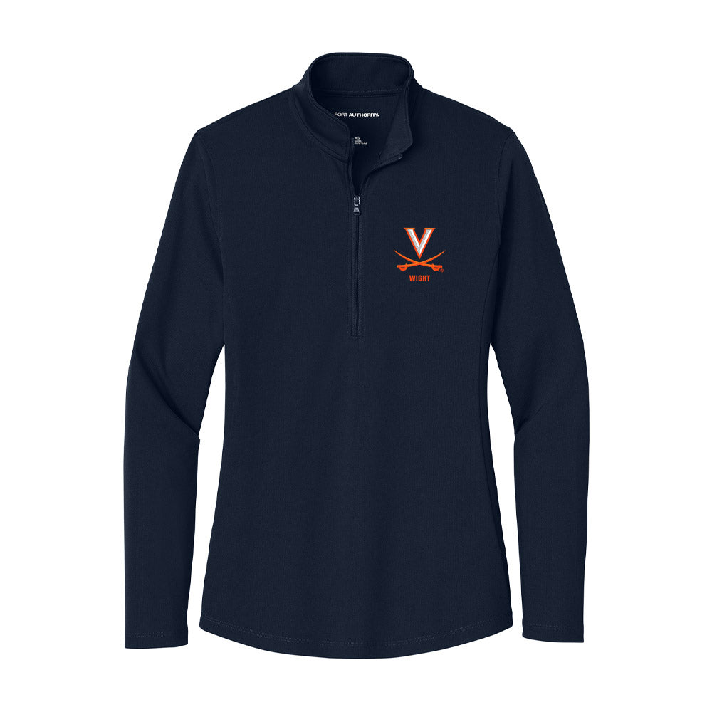 Virginia - NCAA Women's Volleyball : Becca Wight - Women's Lightweight Quarter Zip Jacket-0