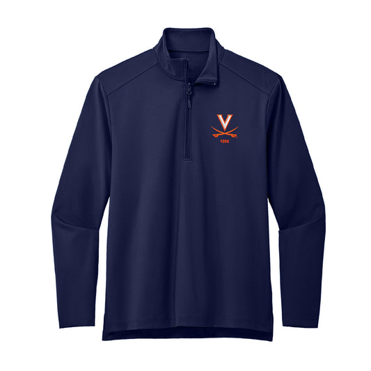 Virginia - NCAA Football : Ben York - Premium Quarter Zip Jacket-0