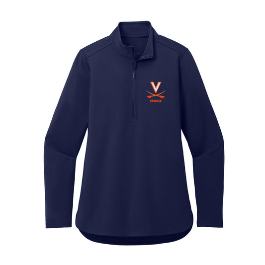 Virginia - NCAA Women's Volleyball : Sarah Brodner - Women's Premium Quarter Zip Jacket-0