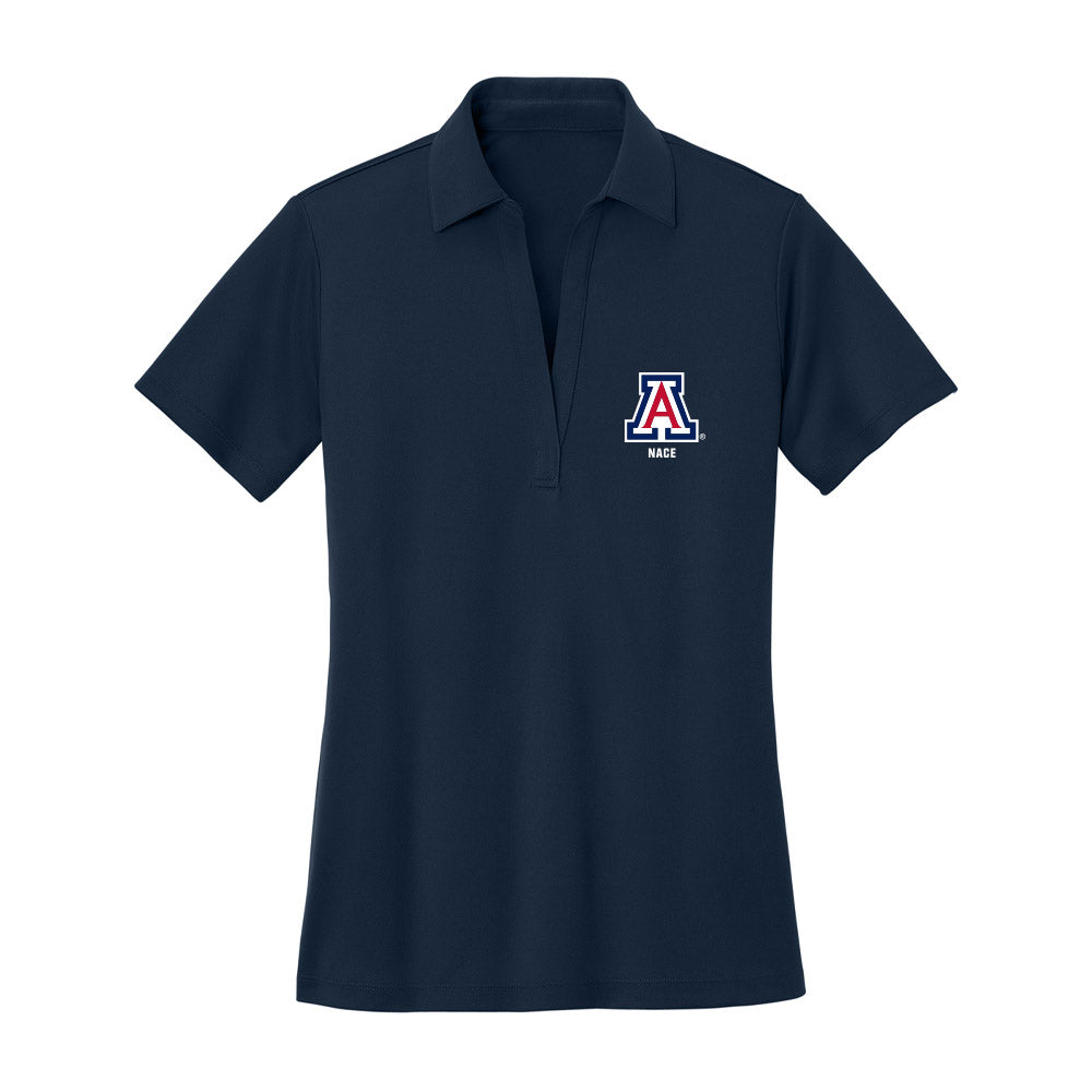 Arizona - NCAA Men's Swimming & Diving : Joel Nace - Women's Activewear Polo Shirt-0
