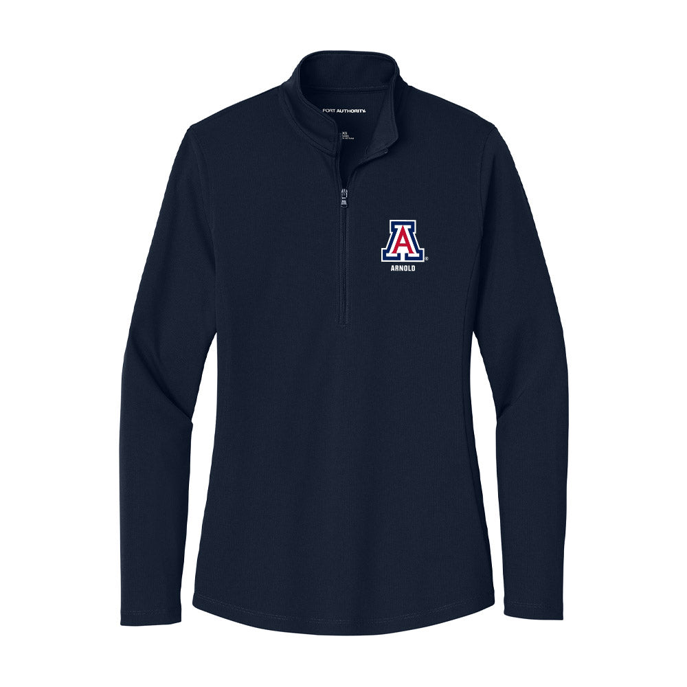 Arizona - NCAA Men's Basketball : Addison Arnold - Women's Lightweight Quarter Zip Jacket-0