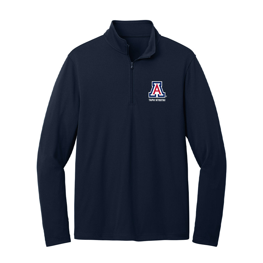 Arizona - NCAA Football : Siaosi Tapa'atoutai - Lightweight Quarter Zip Jacket-0