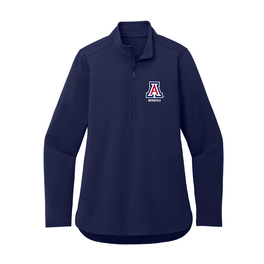 Arizona - NCAA Women's Soccer : Zoe Mendiola - Women's Premium Quarter Zip Jacket-0