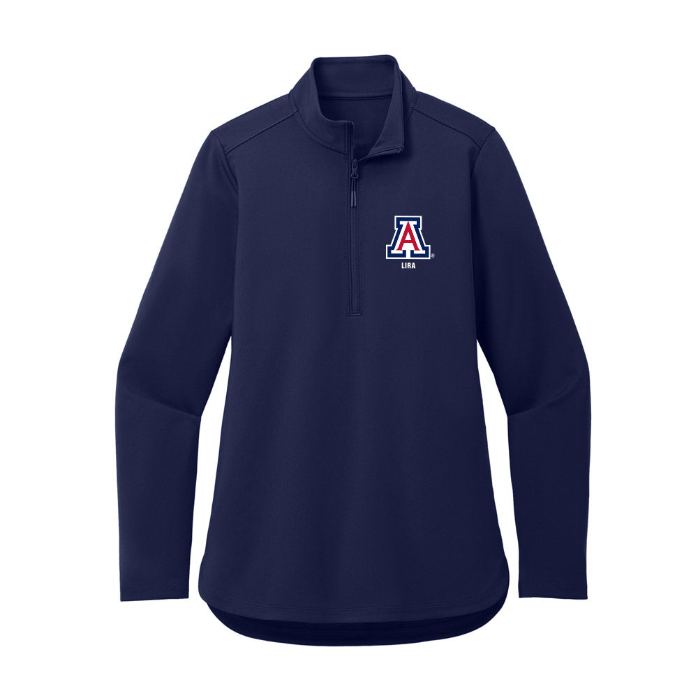 Arizona - NCAA Baseball : Tony Lira - Women's Premium Quarter Zip Jacket-0