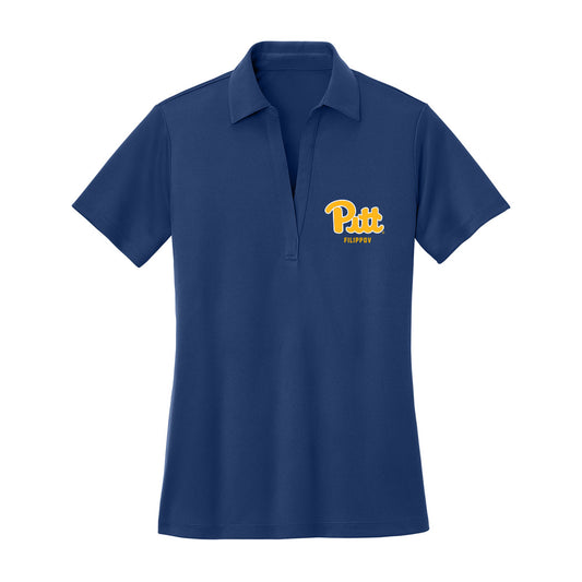 Pittsburgh - NCAA Men's Swimming & Diving : Georg Filippov - Women's Activewear Polo Shirt-0