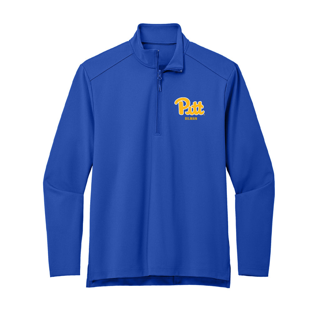 Pittsburgh - NCAA Men's Soccer : Jackson Gilman - Premium Quarter Zip Jacket-0
