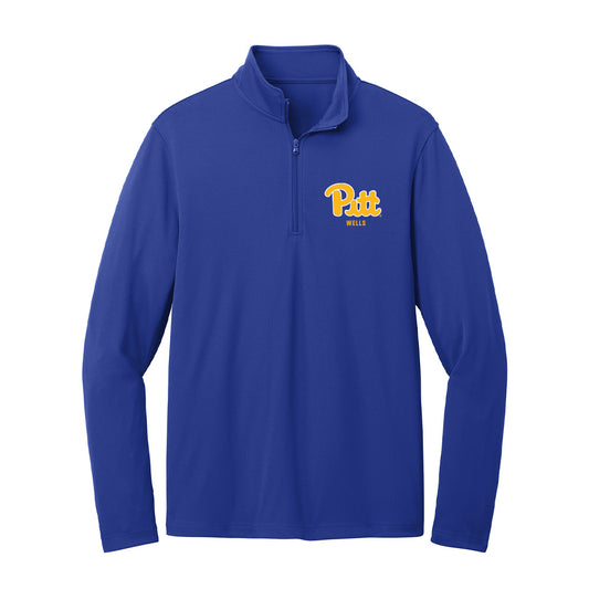 Pittsburgh - NCAA Women's Soccer : Lucia Wells - Lightweight Quarter Zip Jacket-0