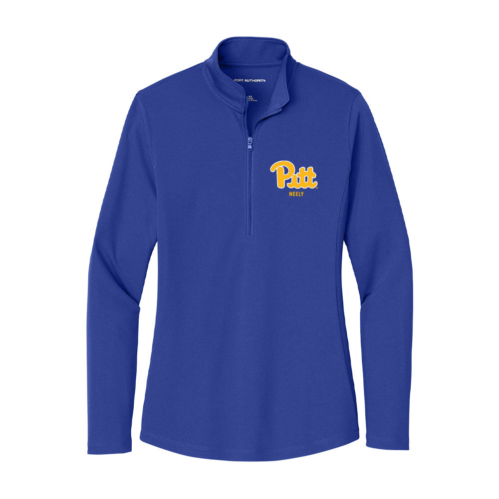 Pittsburgh - NCAA Women's Track & Field : Logan Neely - Women's Lightweight Quarter Zip Jacket-0