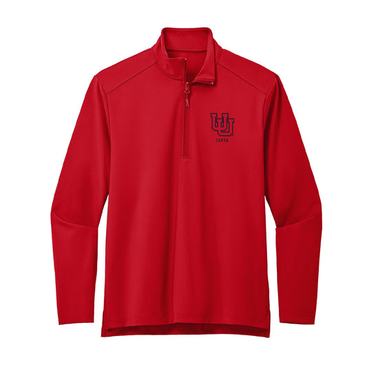 Utah - NCAA Football : Jonah Lea'ea - Premium Quarter Zip Jacket-0