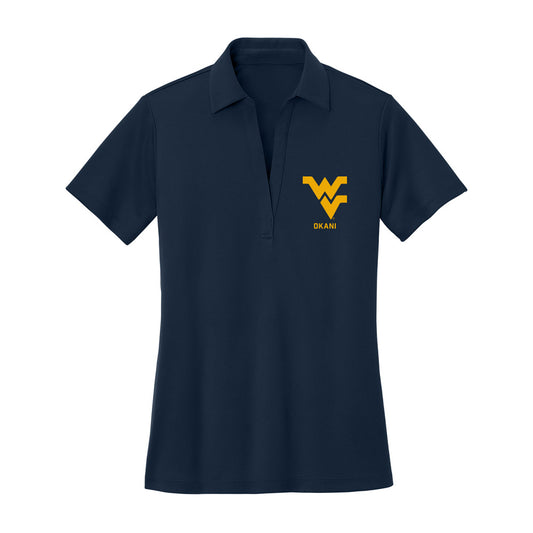 West Virginia - NCAA Men's Basketball : Toby Okani - Women's Activewear Polo Shirt-0