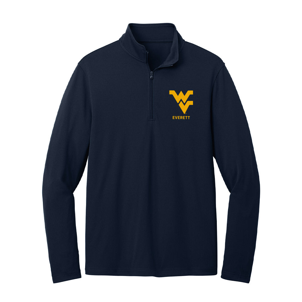 West Virginia - NCAA Women's Track & Field : Izayah Everett - Lightweight Quarter Zip Jacket-0