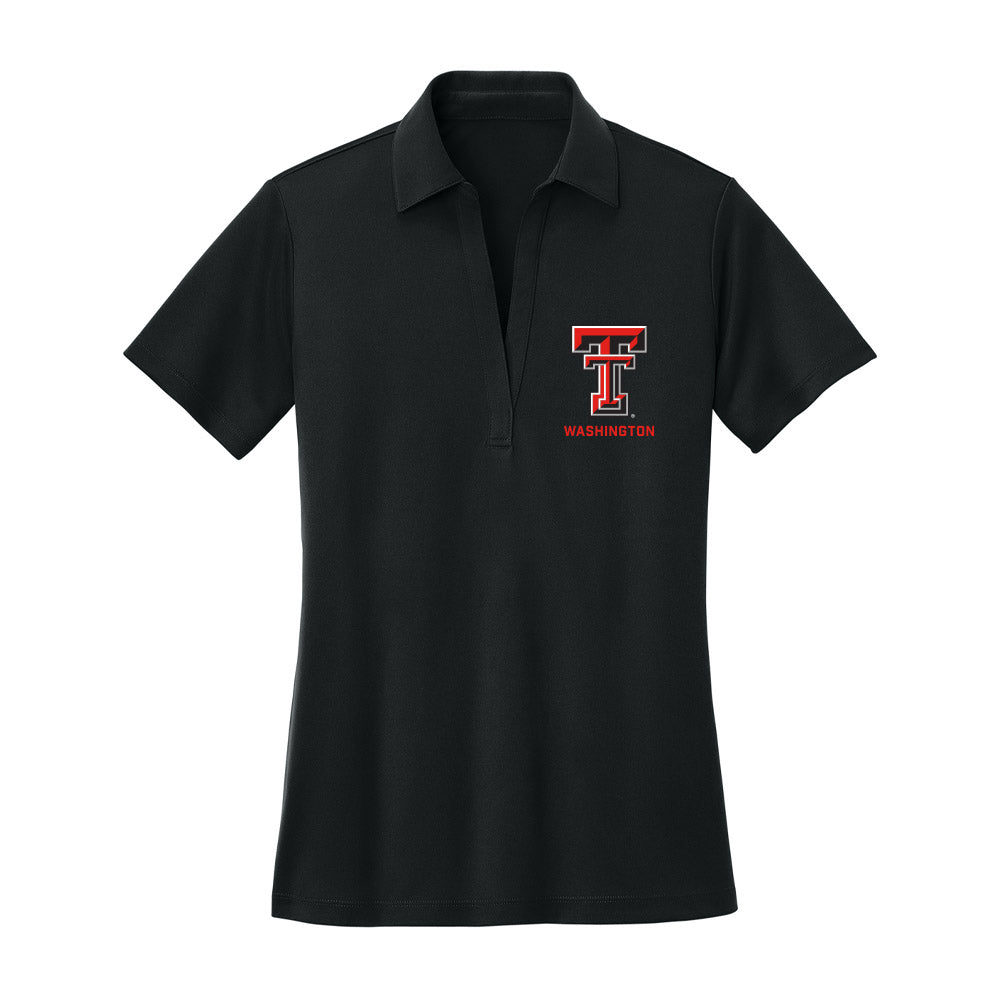 Texas Tech - NCAA Football : Amier Washington - Women's Activewear Polo Shirt-0