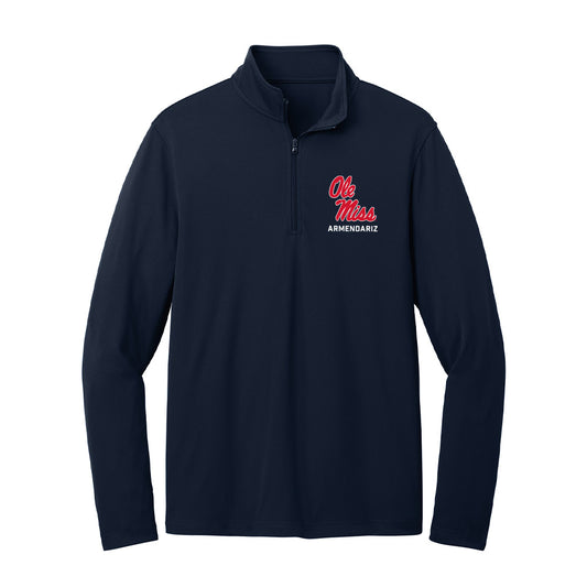 Ole Miss - NCAA Softball : Madelyn Armendariz - Lightweight Quarter Zip Jacket-0