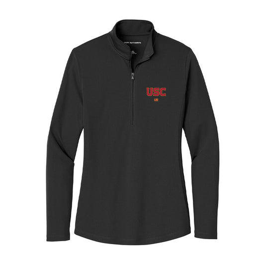 USC - NCAA Football : Shane Lee - Women's Lightweight Quarter Zip Jacket-0