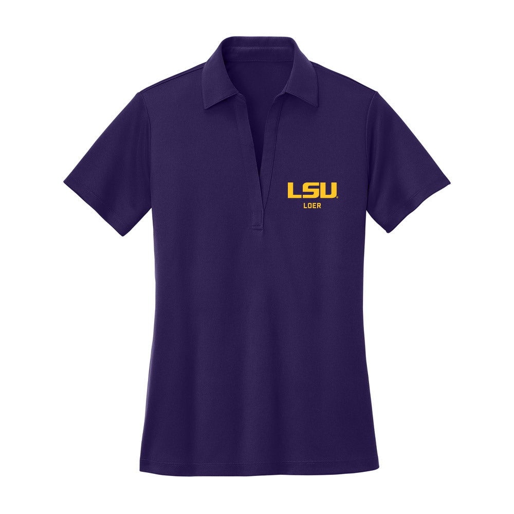 LSU - NCAA Baseball : Justin Loer - Women's Activewear Polo Shirt-0