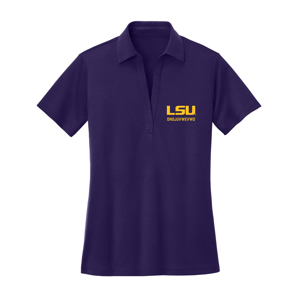 LSU - NCAA Women's Track & Field : Ella Onojuvwevwo - Women's Activewear Polo Shirt-0