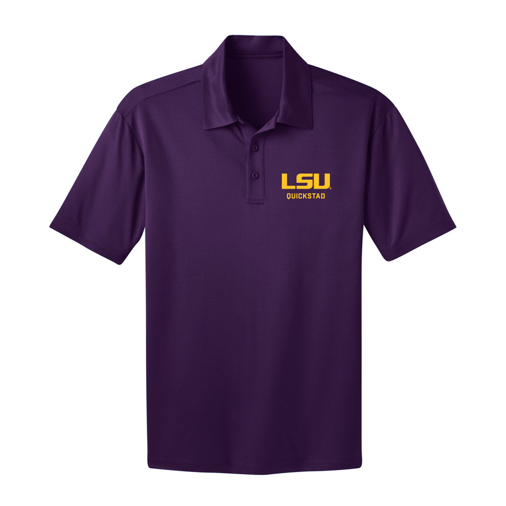 LSU - NCAA Men's Swimming & Diving : Collin Quickstad - Activewear Polo Shirt-0