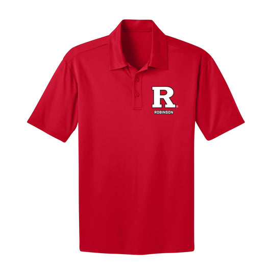 Rutgers - NCAA Men's Track & Field : Sincere Robinson - Activewear Polo Shirt-0