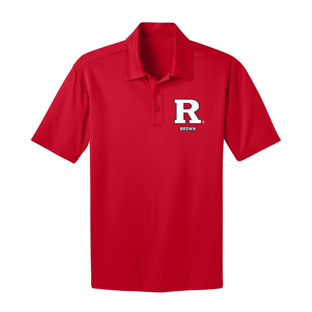 Rutgers - NCAA Women's Track & Field : Celine-Jada Brown - Activewear Polo Shirt-0