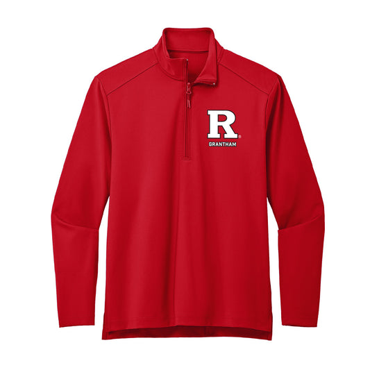 Rutgers - NCAA Women's Track & Field : Azariah Grantham - Premium Quarter Zip Jacket-0