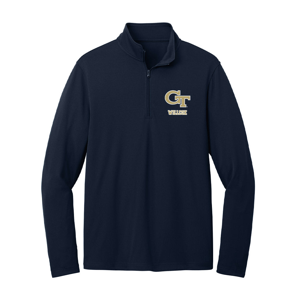 Georgia Tech - NCAA Baseball : Charlie Willcox - Lightweight Quarter Zip Jacket-0