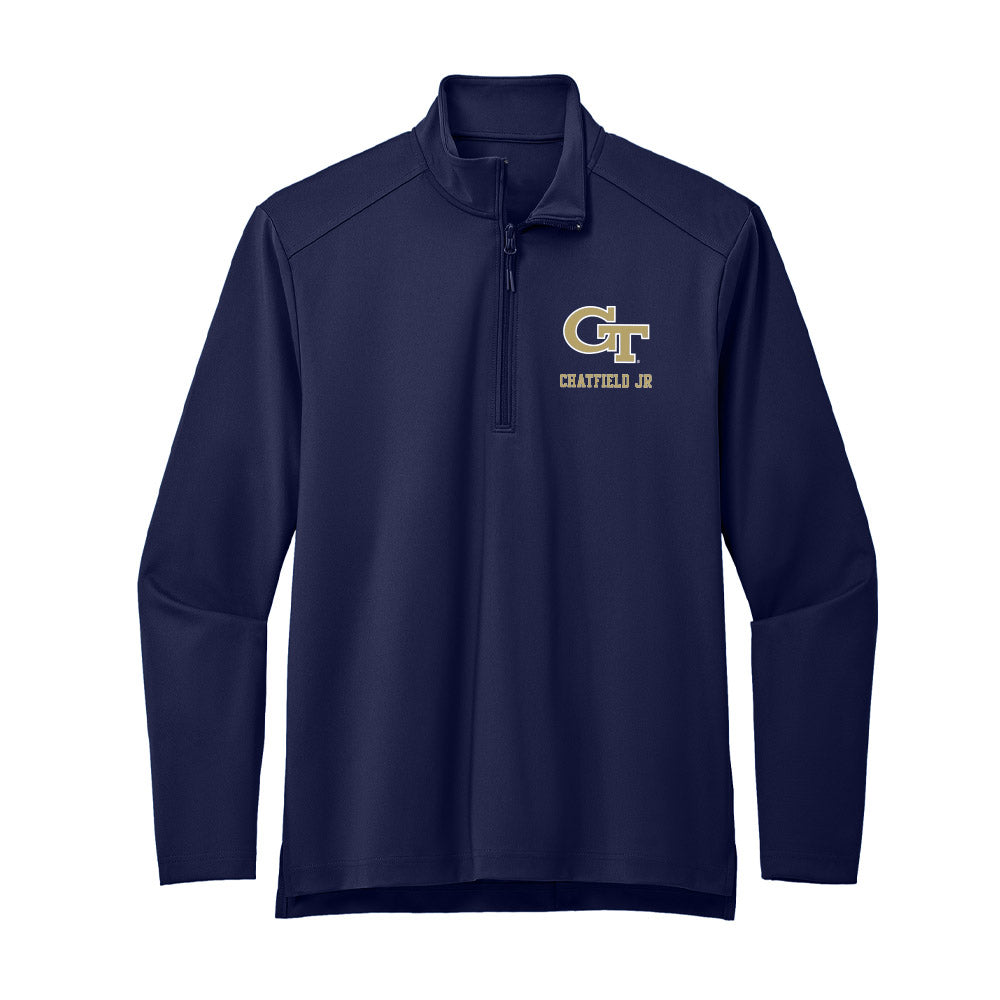 Georgia Tech - NCAA Men's Basketball : Eric Chatfield Jr - Premium Quarter Zip Jacket-0