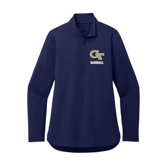Georgia Tech - NCAA Football : Shane Marshall - Women's Premium Quarter Zip Jacket-0