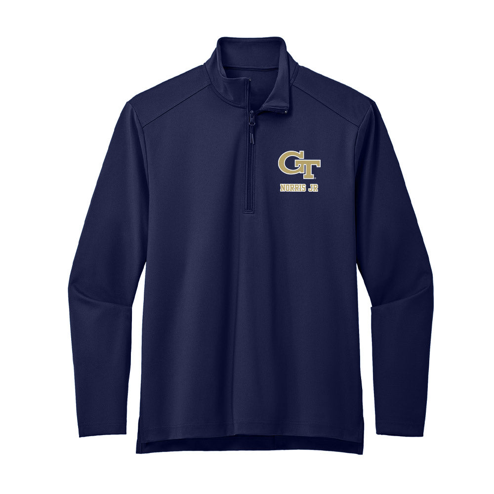 Georgia Tech - NCAA Football : Derry Norris Jr - Premium Quarter Zip Jacket-0