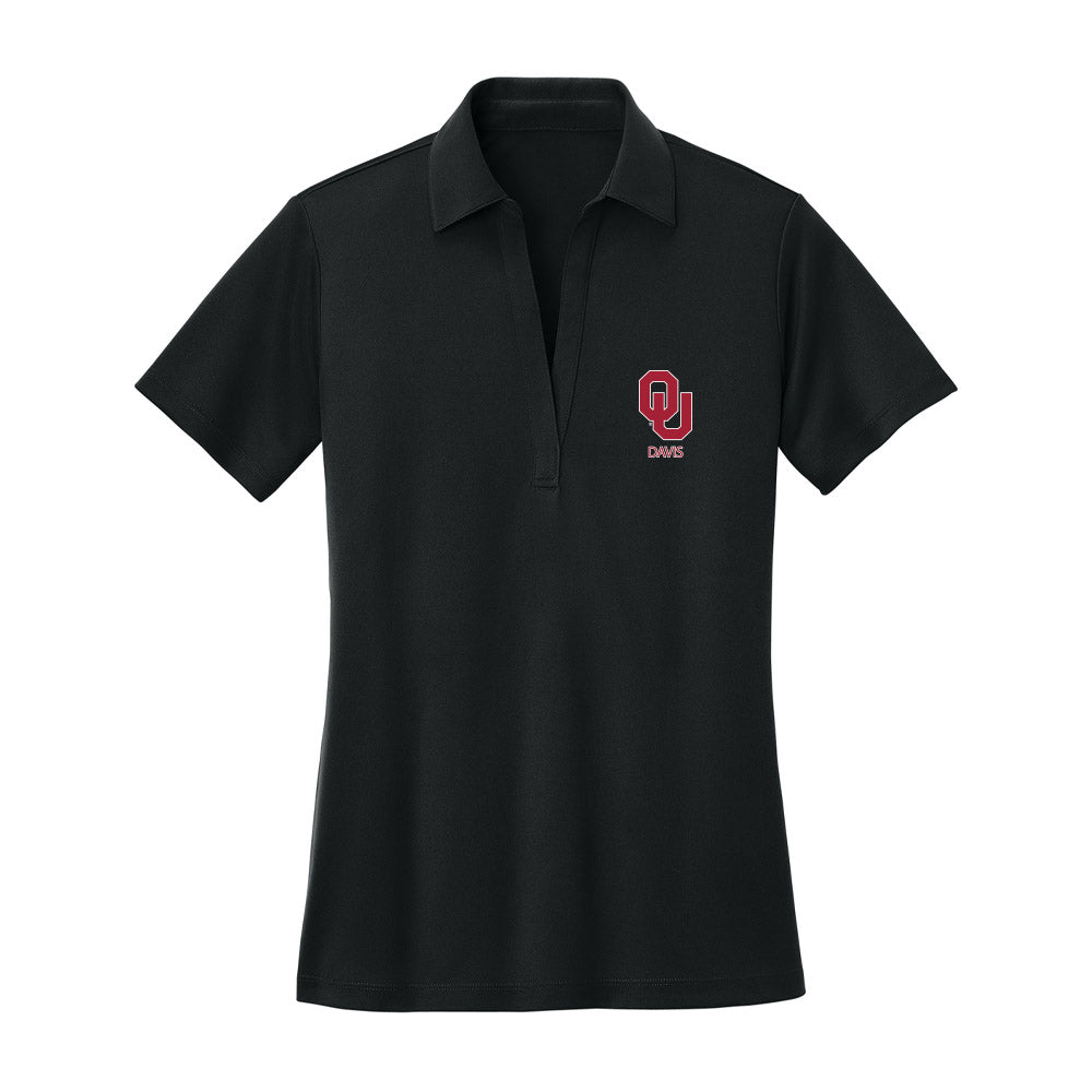 Oklahoma - NCAA Baseball : Myles Davis - Women's Activewear Polo Shirt-0