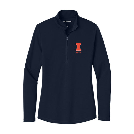 Illinois - NCAA Men's Basketball : Marcus Domask - Women's Lightweight Quarter Zip Jacket-0