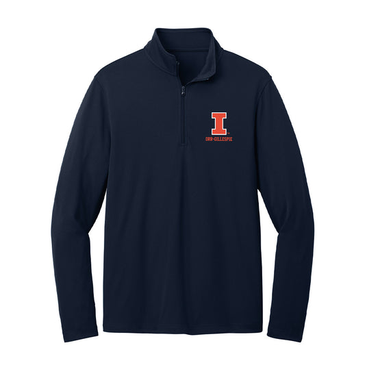 Illinois - NCAA Football : Carlos Orr-Gillespie - Lightweight Quarter Zip Jacket-0