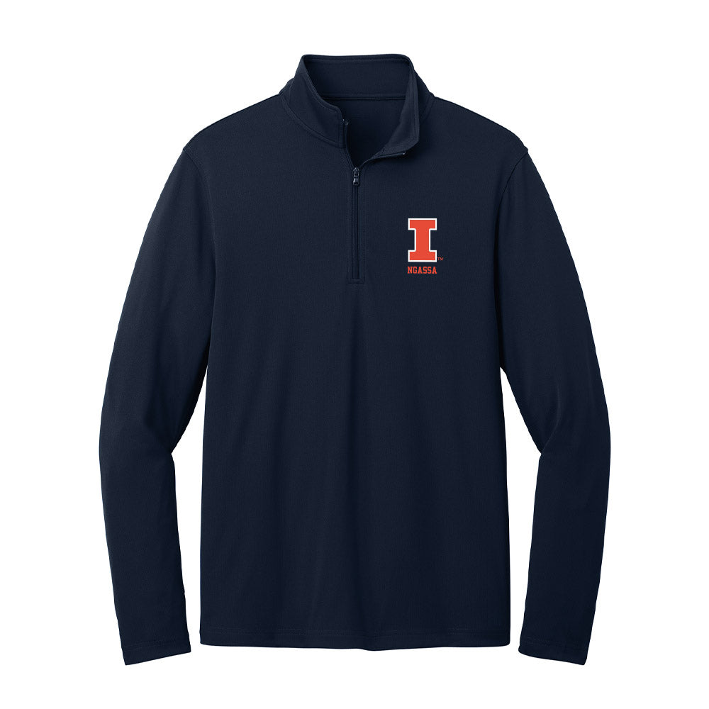 Illinois - NCAA Football : Harrysson Ngassa - Lightweight Quarter Zip Jacket-0