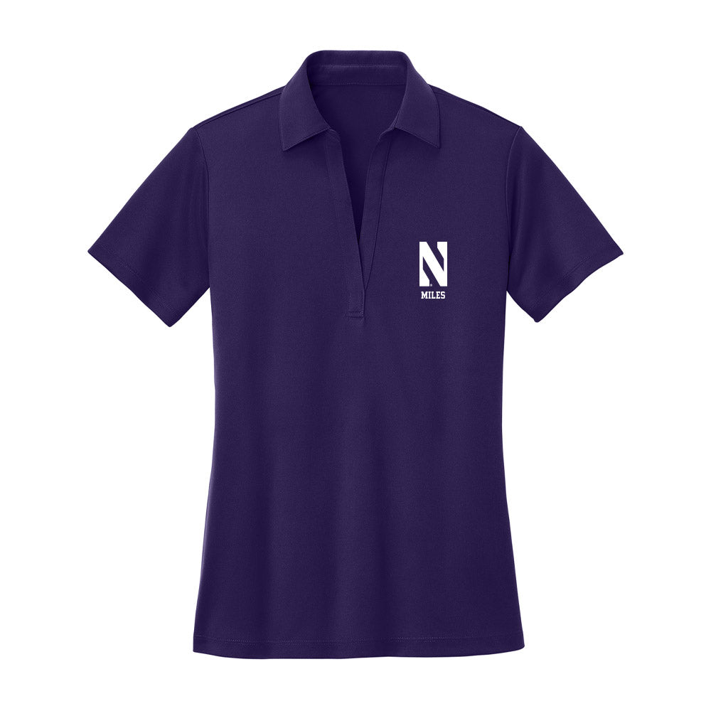 Northwestern - NCAA Women's Lacrosse : Niki Miles - Women's Activewear Polo Shirt-0