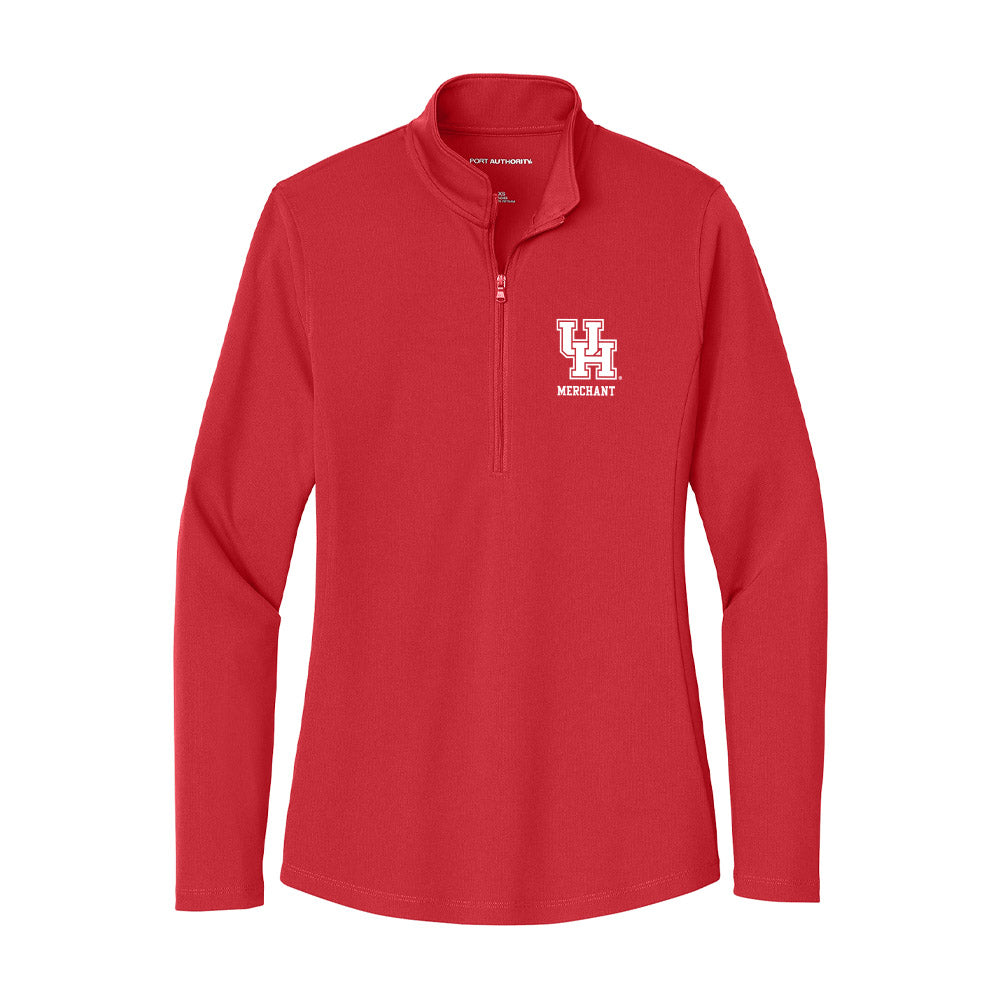 Houston - NCAA Women's Basketball : Kierra Merchant - Women's Lightweight Quarter Zip Jacket-0