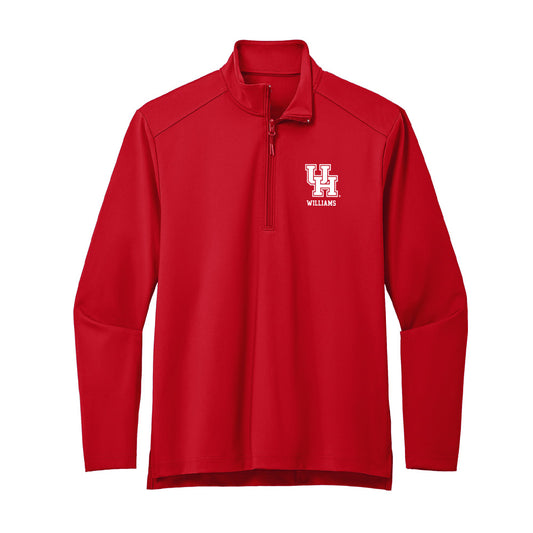 Houston - NCAA Baseball : Landon Williams - Premium Quarter Zip Jacket-0