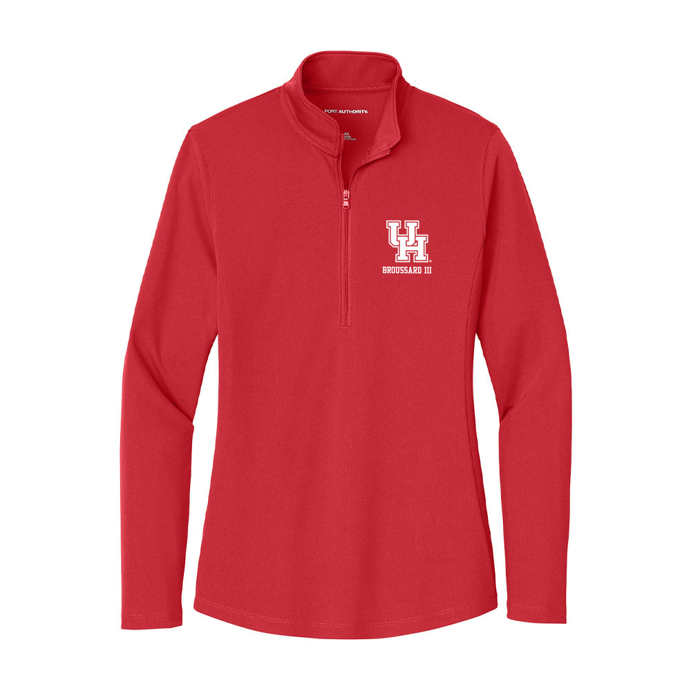 Houston - NCAA Football : Harvey Broussard III - Women's Lightweight Quarter Zip Jacket-0
