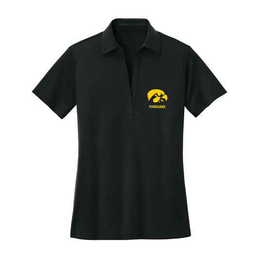 Iowa - NCAA Football : DJ Vonnahme - Women's Activewear Polo Shirt-0