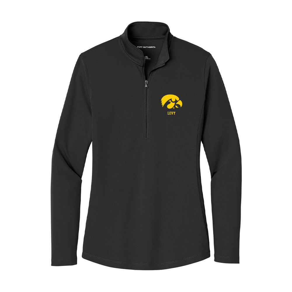 Iowa - NCAA Men's Gymnastics : Nolan Levy - Women's Lightweight Quarter Zip Jacket-0