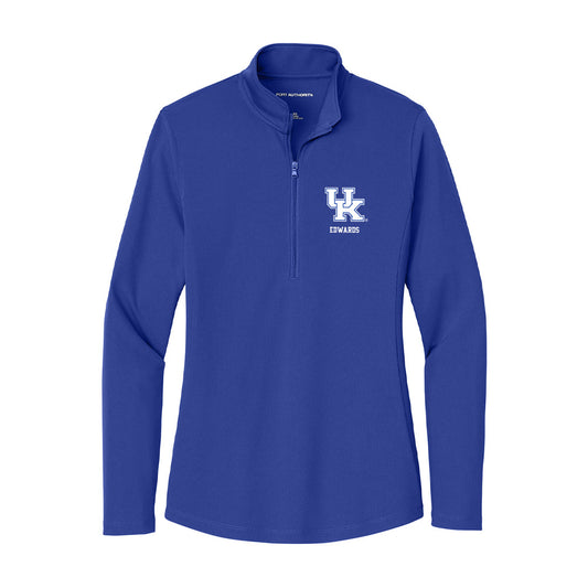 Kentucky - NCAA Football : Aumad Edwards - Women's Lightweight Quarter Zip Jacket-0
