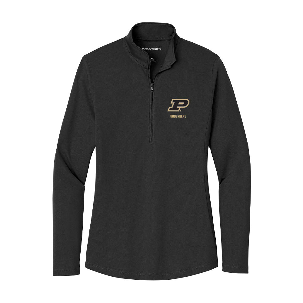 Purdue - NCAA Women's Soccer : Cloey Uddenberg - Women's Lightweight Quarter Zip Jacket-0