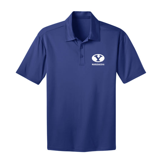 BYU - NCAA Women's Swimming & Diving : Emma Marusakova - Activewear Polo Shirt-0