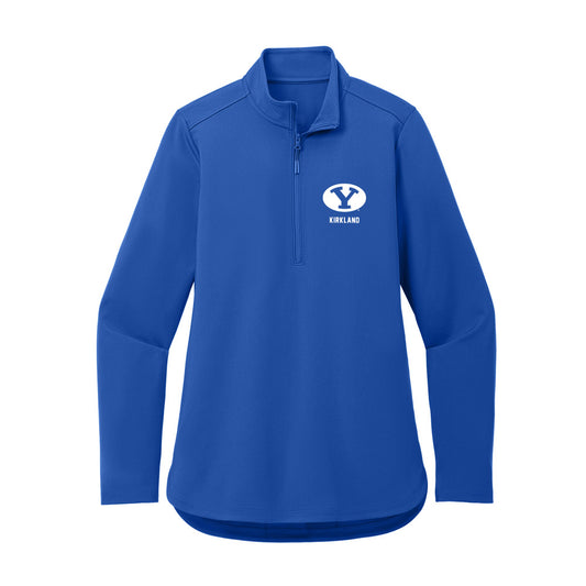 BYU - NCAA Football : Justin Kirkland - Women's Premium Quarter Zip Jacket-0