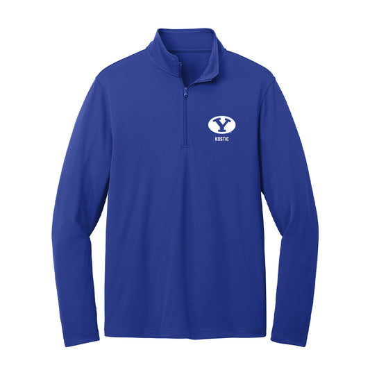 BYU - NCAA Men's Basketball : Aleksej Kostic - Lightweight Quarter Zip Jacket-0