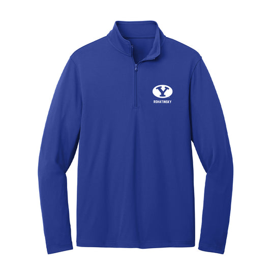 BYU - NCAA Women's Track & Field : Taylor Rohatinsky - Lightweight Quarter Zip Jacket-0
