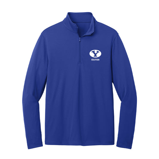 BYU - NCAA Men's Swimming & Diving : Tyler Edlefsen - Lightweight Quarter Zip Jacket-0