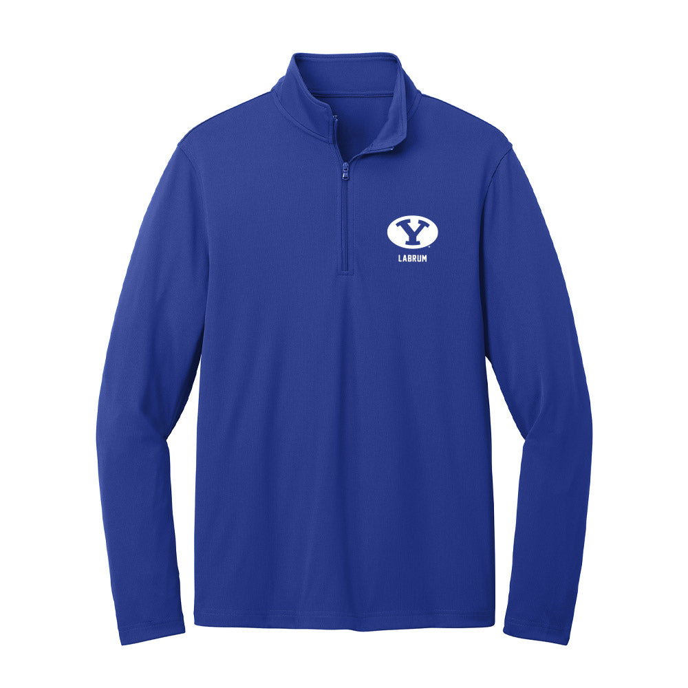 BYU - NCAA Women's Soccer : Ella Labrum - Lightweight Quarter Zip Jacket-0