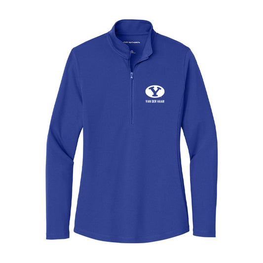 BYU - NCAA Football : Samuel Van Der Haar - Women's Lightweight Quarter Zip Jacket-0